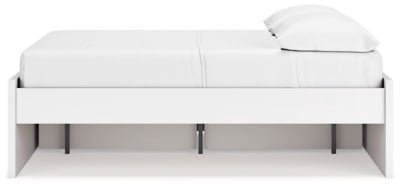 Onita Full Platform Bed with 1 Side Storage - White Storage Bed modern furniture Contempo Furniture