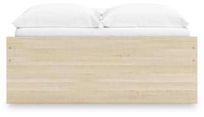 Onita Full Platform Bed with 2 Side Storage - Light Brown Storage Bed modern furniture Contempo Furniture