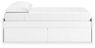 Onita Full Platform Bed with 2 Side Storage - White Storage Bed modern furniture Contempo Furniture