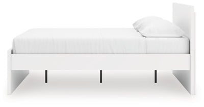 Onita King Panel Platform Bed - White Panel Bed modern furniture Contempo Furniture