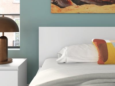 Onita King Panel Platform Bed - White Panel Bed modern furniture Contempo Furniture