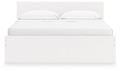 Onita King Panel Platform Bed - White Panel Bed modern furniture Contempo Furniture