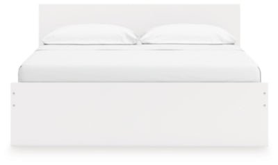 Onita King Panel Platform Bed - White Panel Bed modern furniture Contempo Furniture