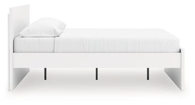 Onita King Panel Platform Bed - White Panel Bed modern furniture Contempo Furniture