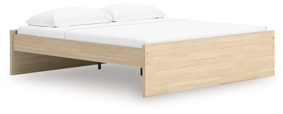 Onita King Platform Bed - Light Brown Platform Bed modern furniture Contempo Furniture