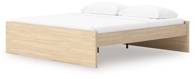 Onita King Platform Bed - Light Brown Platform Bed modern furniture Contempo Furniture