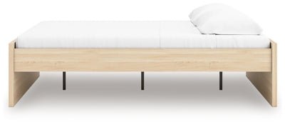 Onita King Platform Bed - Light Brown Platform Bed modern furniture Contempo Furniture