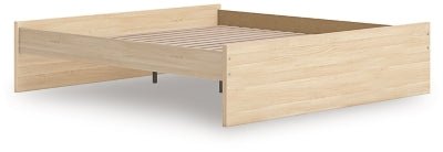 Onita King Platform Bed - Light Brown Platform Bed modern furniture Contempo Furniture
