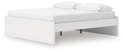 Onita King Platform Bed - White Platform Bed modern furniture Contempo Furniture