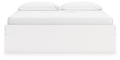 Onita King Platform Bed with 2 Side Storage - White Storage Bed modern furniture Contempo Furniture