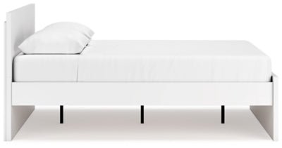Onita Queen Panel Platform Bed - White Panel Bed modern furniture Contempo Furniture