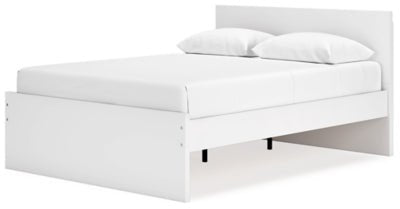Onita Queen Panel Platform Bed - White Panel Bed modern furniture Contempo Furniture