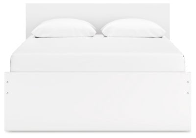 Onita Queen Panel Platform Bed - White Panel Bed modern furniture Contempo Furniture