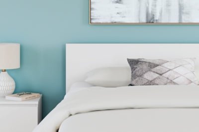 Onita Queen Panel Platform Bed - White Panel Bed modern furniture Contempo Furniture