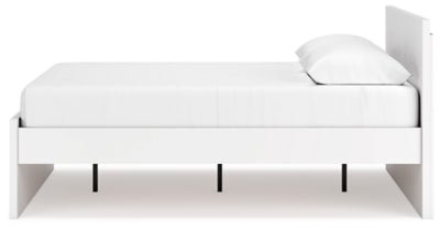 Onita Queen Panel Platform Bed - White Panel Bed modern furniture Contempo Furniture