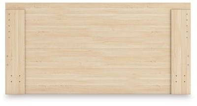 Onita Queen Panel Platform Bed with 2 Side Storage - Light Brown Storage Bed modern furniture Contempo Furniture