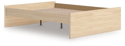 Onita Queen Platform Bed - Light Brown Platform Bed modern furniture Contempo Furniture