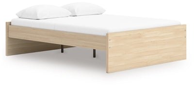 Onita Queen Platform Bed - Light Brown Platform Bed modern furniture Contempo Furniture