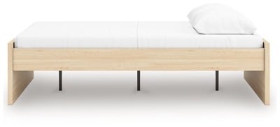 Onita Queen Platform Bed - Light Brown Platform Bed modern furniture Contempo Furniture