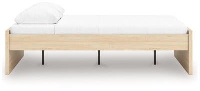 Onita Queen Platform Bed - Light Brown Platform Bed modern furniture Contempo Furniture