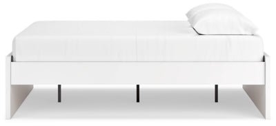 Onita Queen Platform Bed - White Platform Bed modern furniture Contempo Furniture