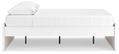 Onita Queen Platform Bed - White Platform Bed modern furniture Contempo Furniture