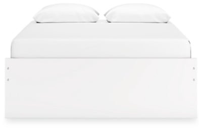 Onita Queen Platform Bed - White Platform Bed modern furniture Contempo Furniture