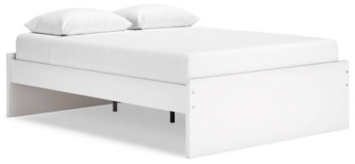 Onita Queen Platform Bed - White Platform Bed modern furniture Contempo Furniture