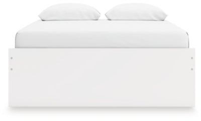 Onita Queen Platform Bed with 1 Side Storage - White Storage Bed modern furniture Contempo Furniture