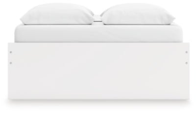 Onita Queen Platform Bed with 1 Side Storage - White Storage Bed modern furniture Contempo Furniture