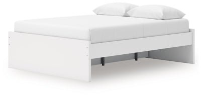 Onita Queen Platform Bed with 1 Side Storage - White Storage Bed modern furniture Contempo Furniture