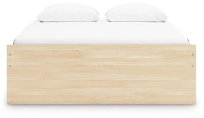 Onita Queen Platform Bed with 2 Side Storage - Light Brown Storage Bed modern furniture Contempo Furniture