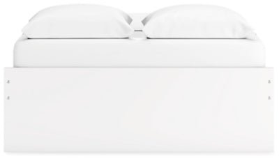 Onita Queen Platform Bed with 2 Side Storage - White Storage Bed modern furniture Contempo Furniture