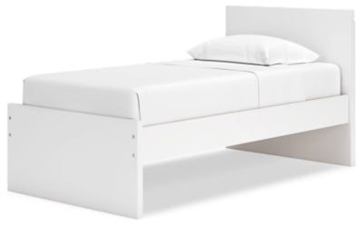 Onita Twin Panel Platform Bed - White Panel Bed modern furniture Contempo Furniture