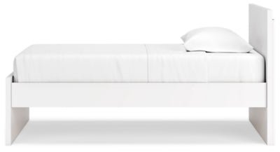 Onita Twin Panel Platform Bed - White Panel Bed modern furniture Contempo Furniture