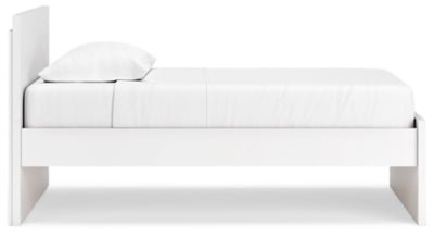 Onita Twin Panel Platform Bed - White Panel Bed modern furniture Contempo Furniture