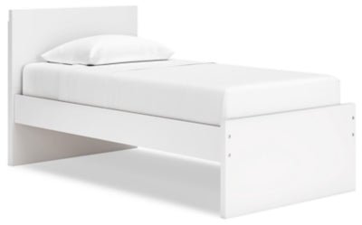 Onita Twin Panel Platform Bed - White Panel Bed modern furniture Contempo Furniture