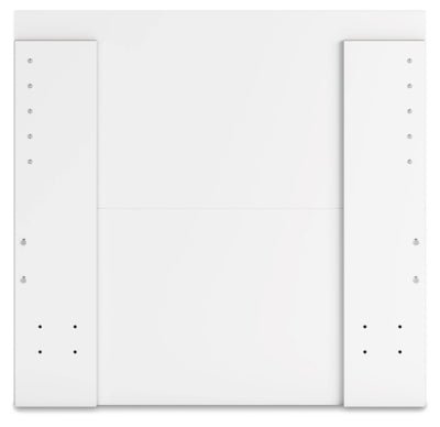 Onita Twin Panel Platform Bed with 1 Side Storage - White Storage Bed modern furniture Contempo Furniture