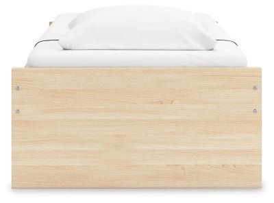 Onita Twin Platform Bed - Light Brown Platform Bed modern furniture Contempo Furniture