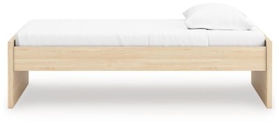 Onita Twin Platform Bed - Light Brown Platform Bed modern furniture Contempo Furniture