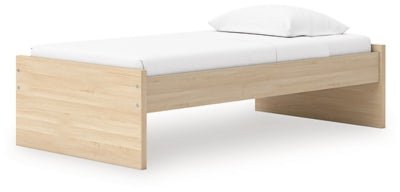 Onita Twin Platform Bed - Light Brown Platform Bed modern furniture Contempo Furniture