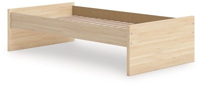 Onita Twin Platform Bed - Light Brown Platform Bed modern furniture Contempo Furniture