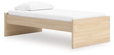 Onita Twin Platform Bed - Light Brown Platform Bed modern furniture Contempo Furniture