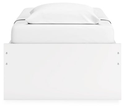 Onita Twin Platform Bed - White Platform Bed modern furniture Contempo Furniture