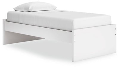 Onita Twin Platform Bed - White Platform Bed modern furniture Contempo Furniture
