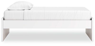 Onita Twin Platform Bed - White Platform Bed modern furniture Contempo Furniture
