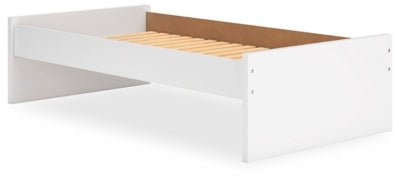 Onita Twin Platform Bed - White Platform Bed modern furniture Contempo Furniture