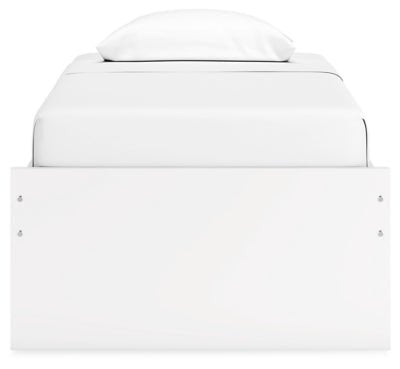 Onita Twin Platform Bed - White Platform Bed modern furniture Contempo Furniture