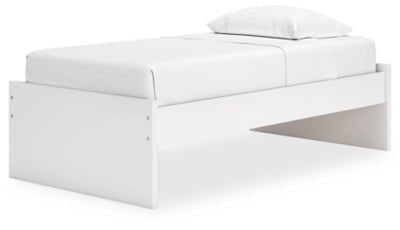 Onita Twin Platform Bed - White Platform Bed modern furniture Contempo Furniture