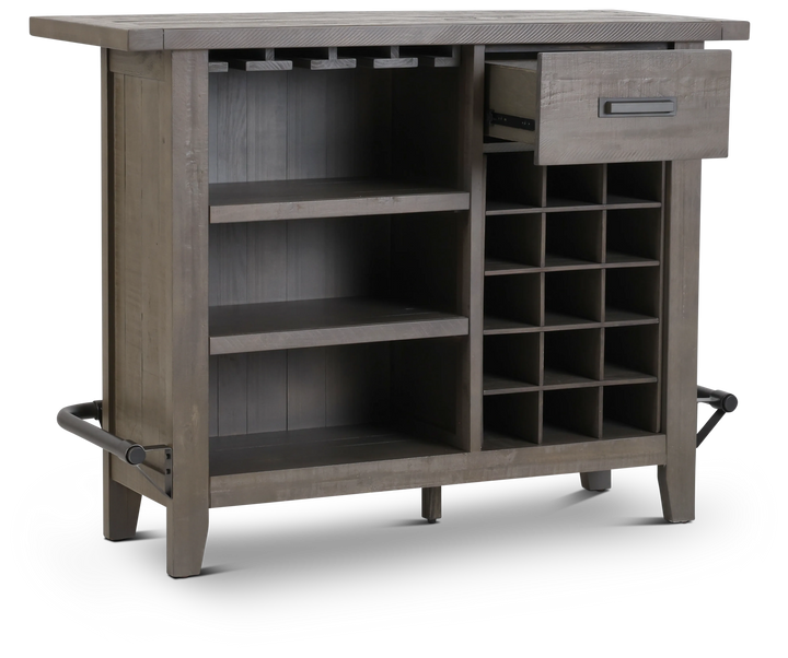 Modus Furniture 9Y1363 Taryn Standing Bar In Rustic Grey